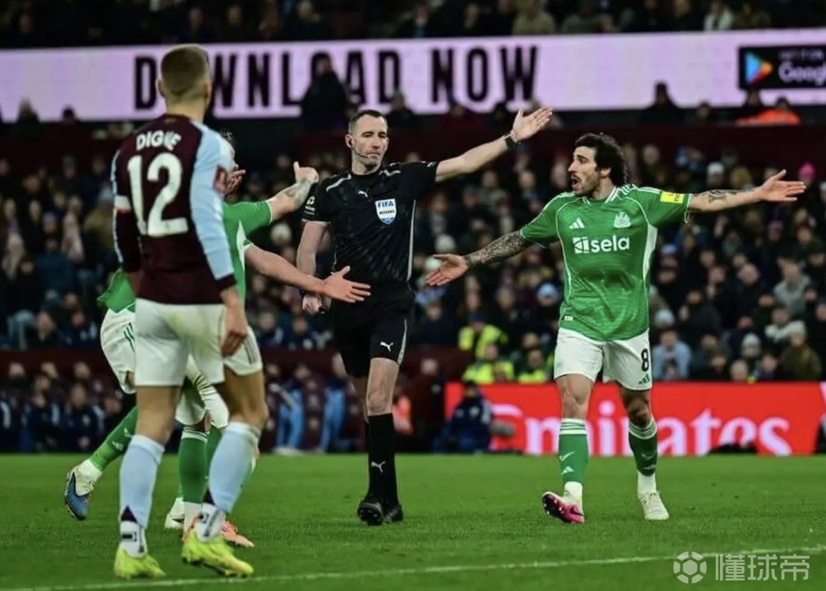 判罚出现诸多争议，TA：纽卡vs维拉主裁本周不会执法英超